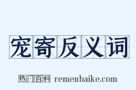 宠寄反义词是什么意思的图片